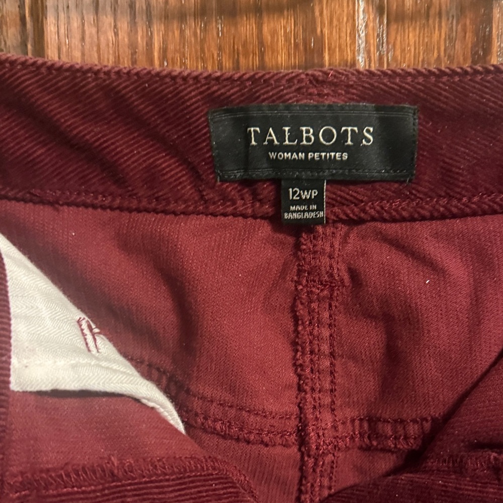Talbots Rich Burgundy Skirt